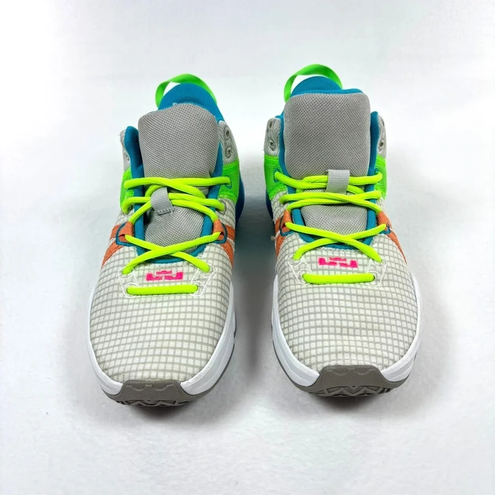 Nike LeBron Witness 7 Basketball Shoes Bright Neon Streetwear Womens 9.5 Mens 8